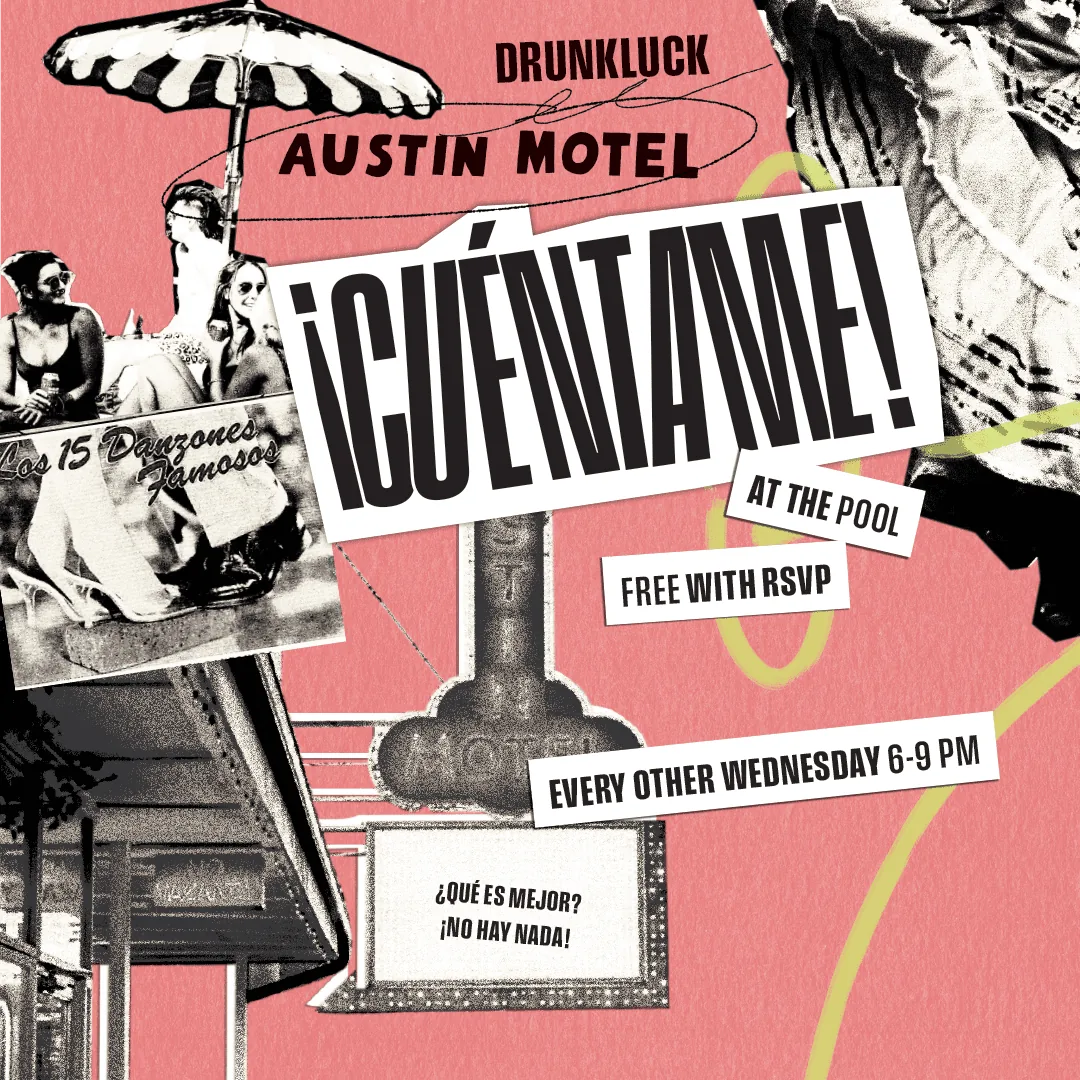 Event Artwork for Cuentame at Austin Motel