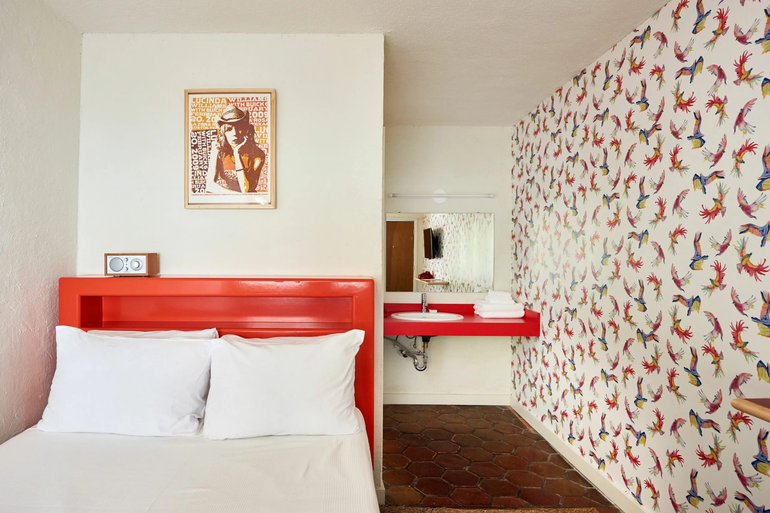 Inside a Full Room at Austin Motel