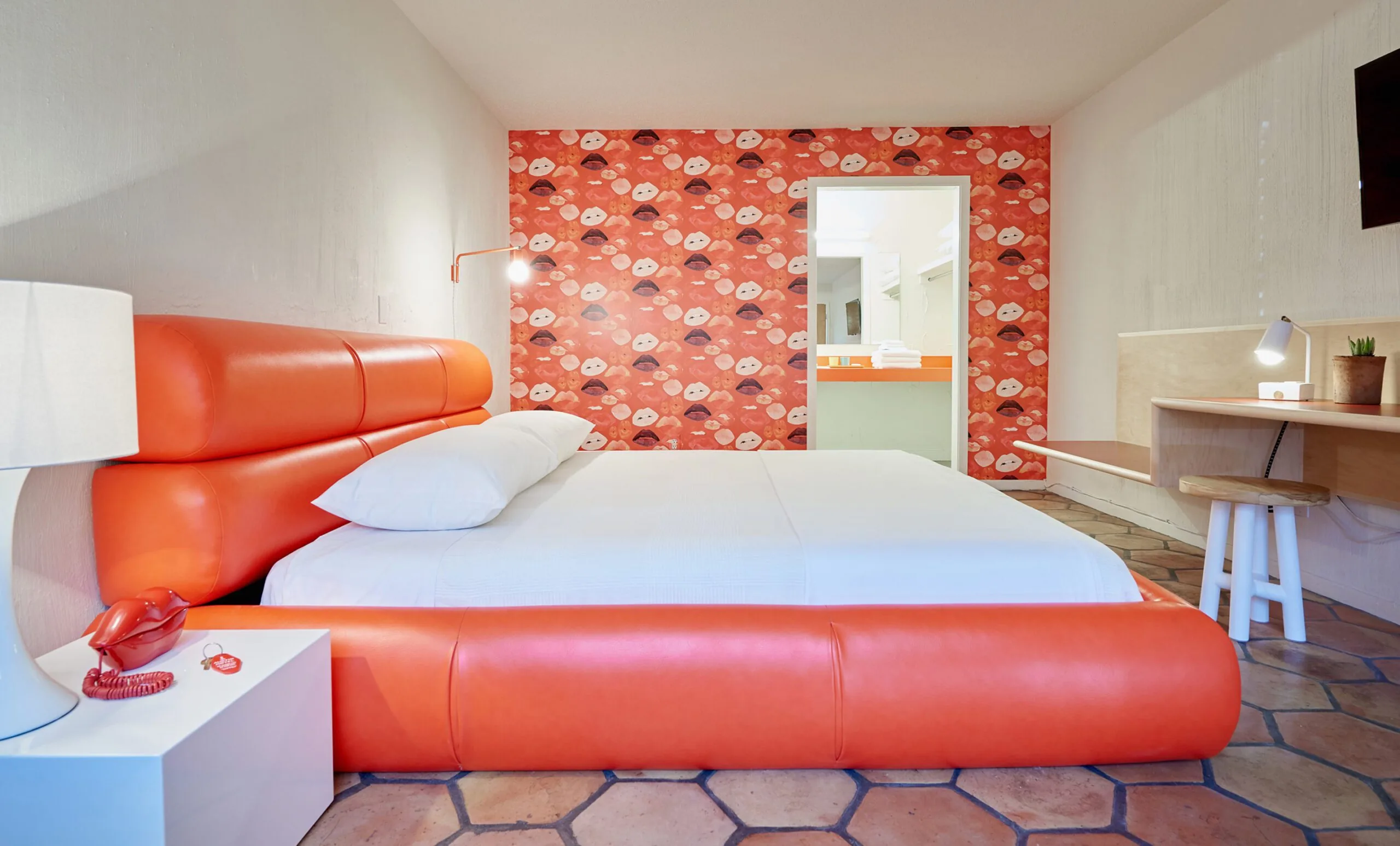Inside a King Room at Austin Motel
