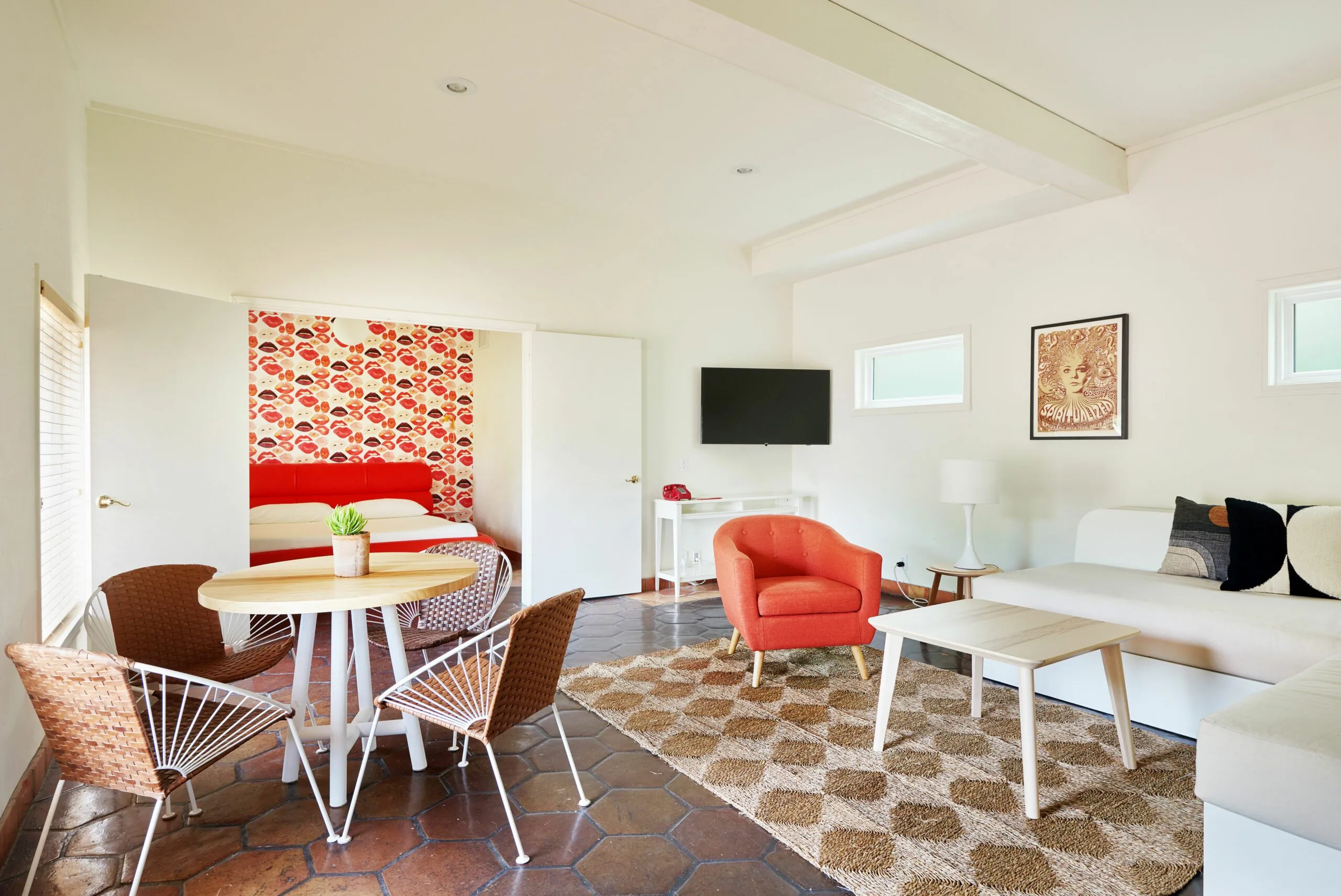Inside a Suite at Austin Motel