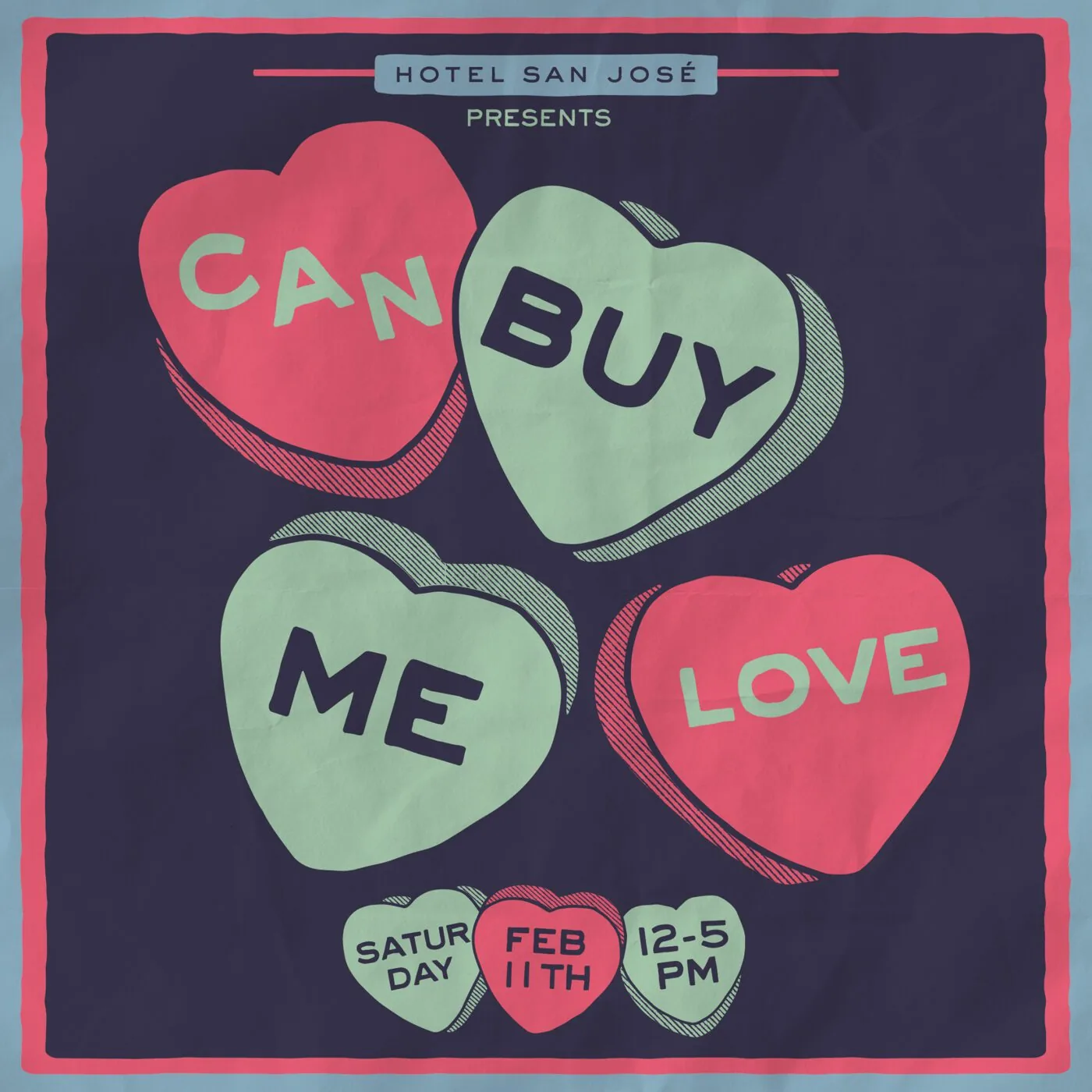 can by me love, saturday feb 11th, 12 - 5 pm poster