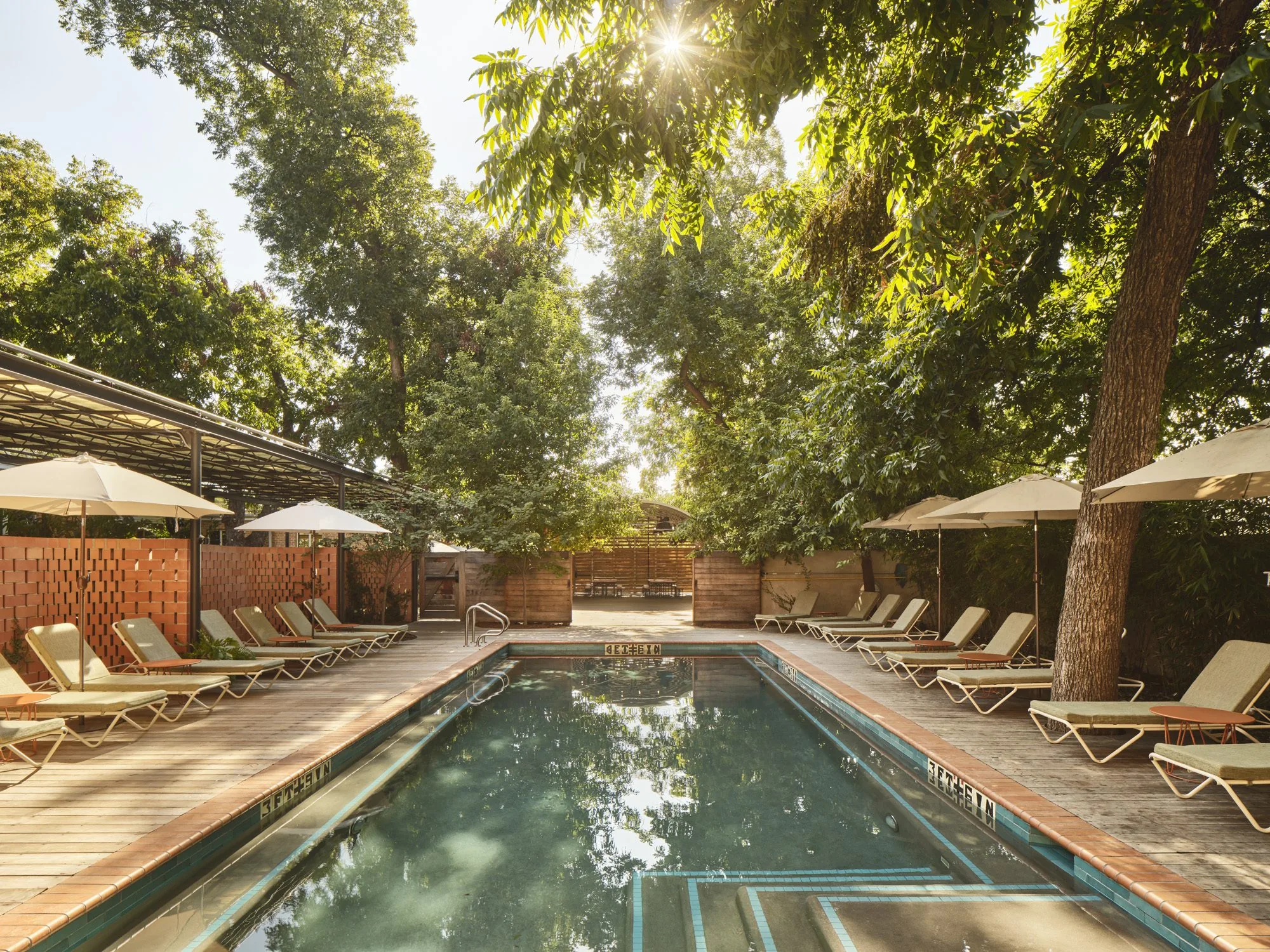 View of the Carpenter Hotel Pool