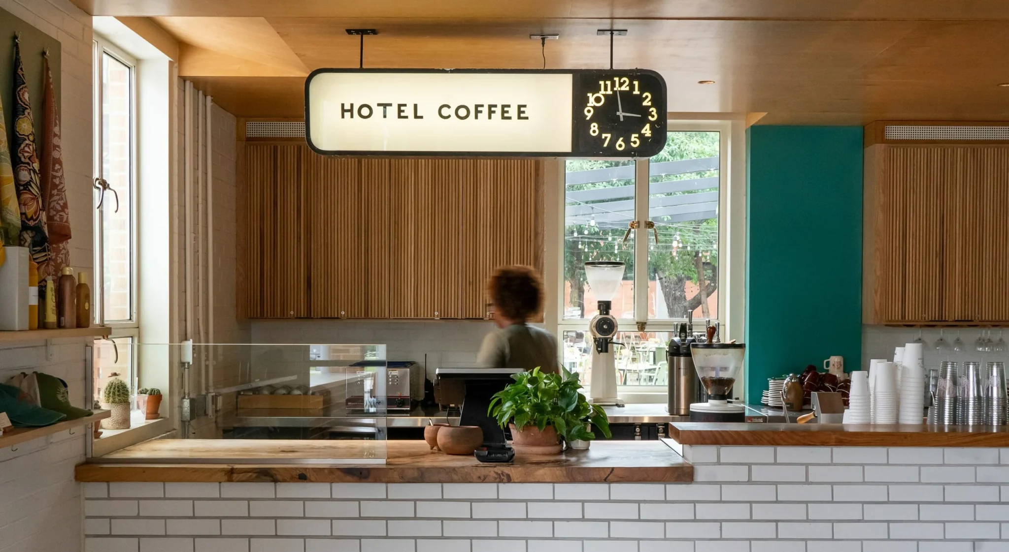 Interior view of the Carpenter Coffee Bar