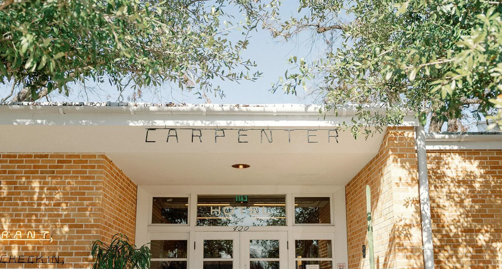 Front entrance to the Carpenter Hotel