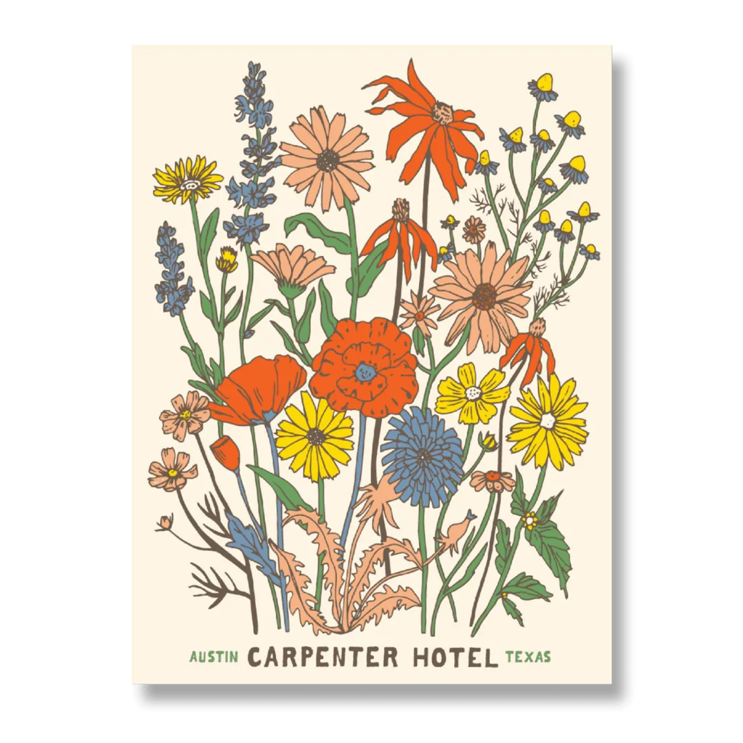 carpenter hotel wildflower poster
