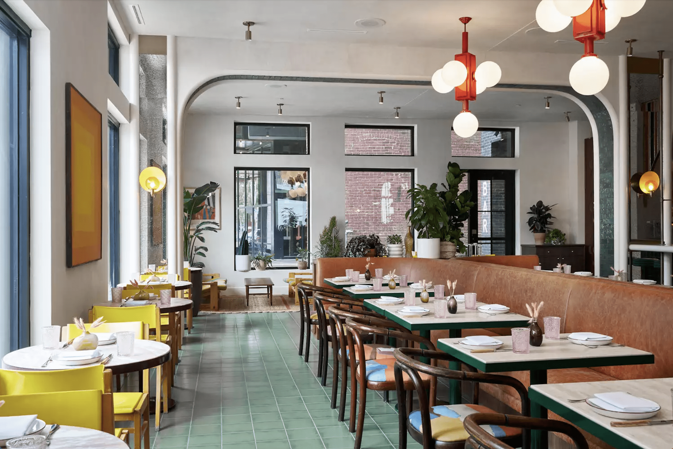 Inside of Rosettes Restaurant, apart of Hotel Genevieve