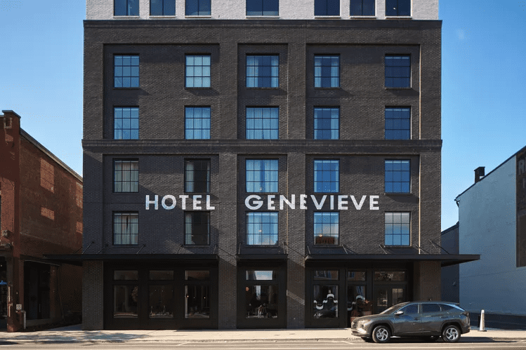 Outer exterior of Hotel Genevieve