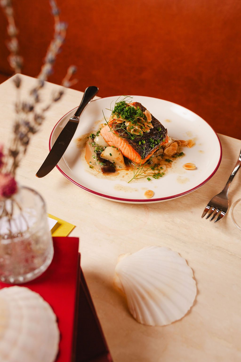 Ora King Salmon dish at byrdie's