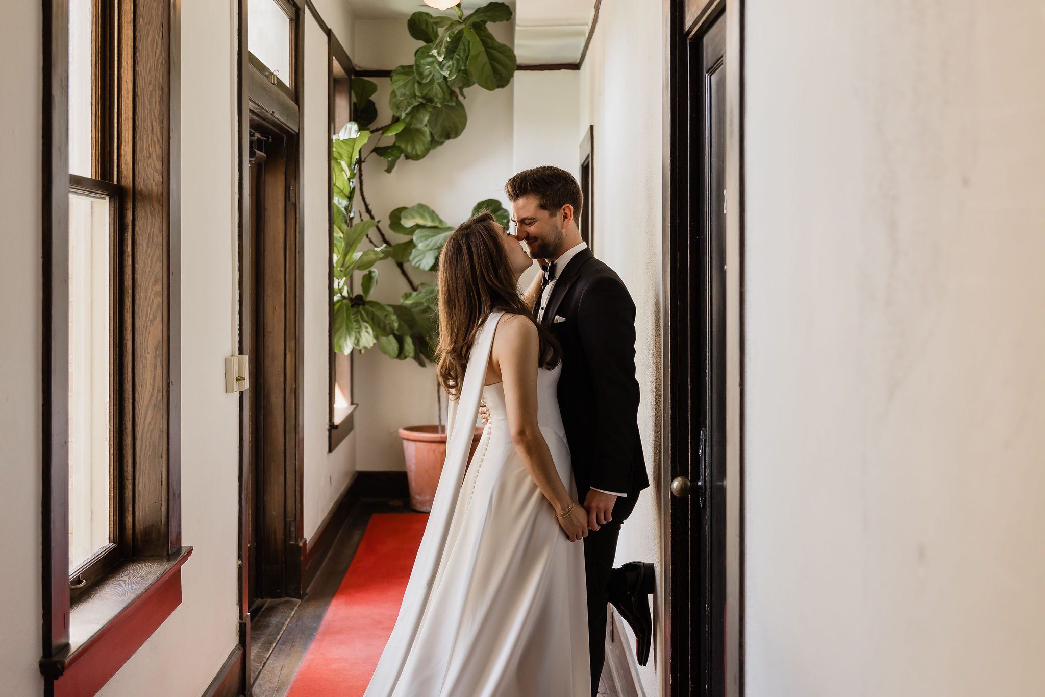 A bride and groom at Hotel Havana