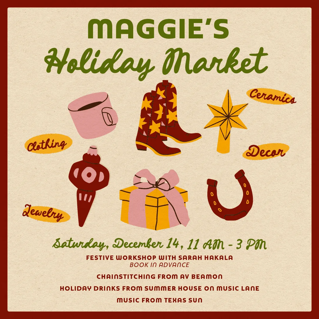 Maggie's Holiday Market Poster