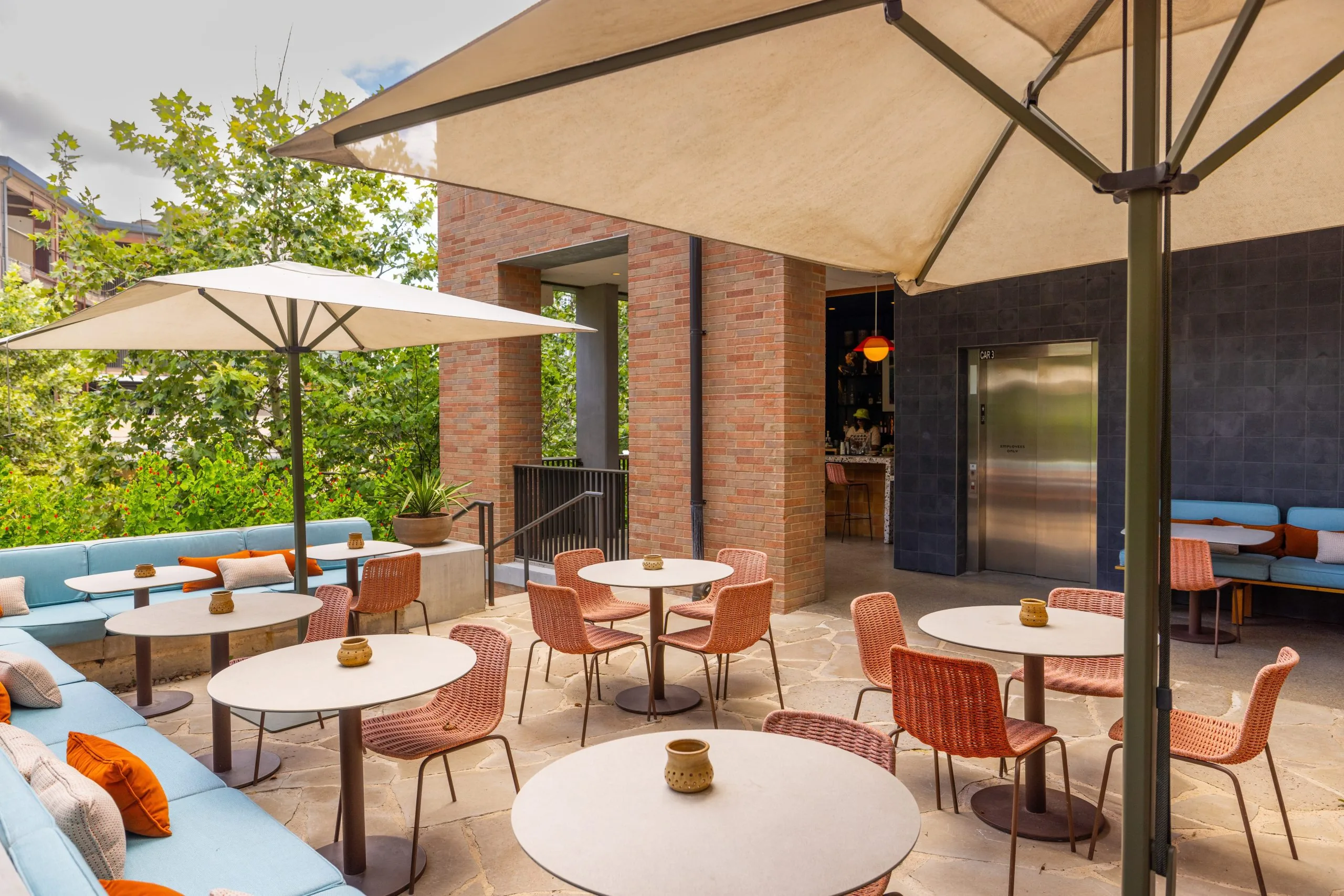 pool bar exterior shot