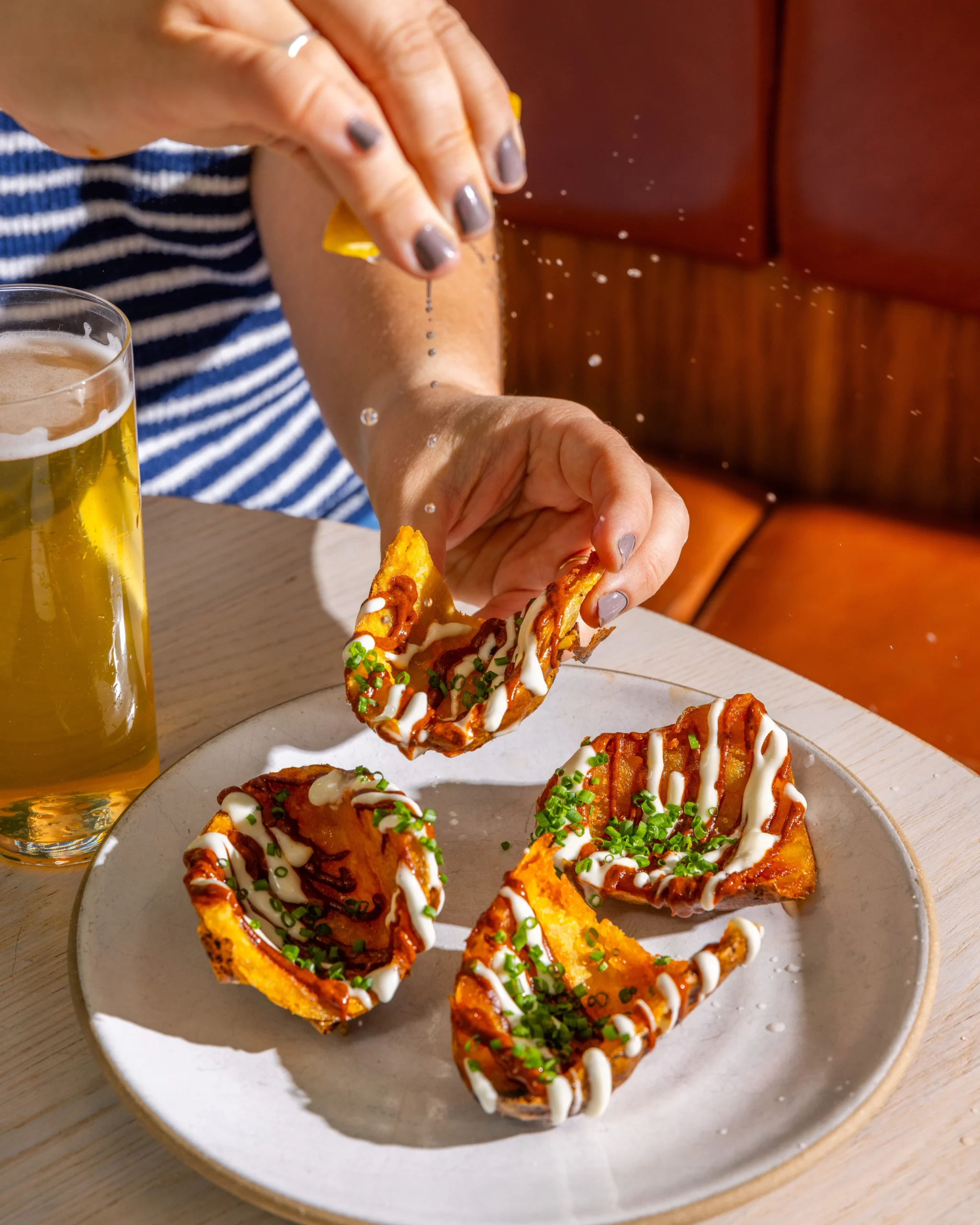 Beer and Potato Skins