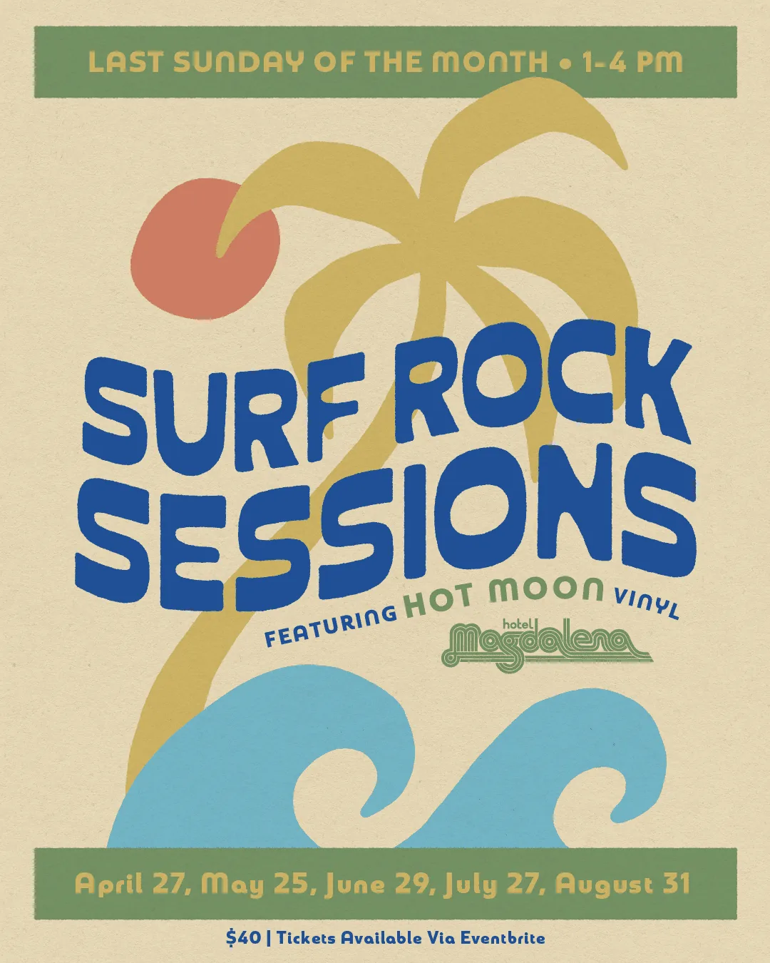 Surf Rock Sessions promotional flyer