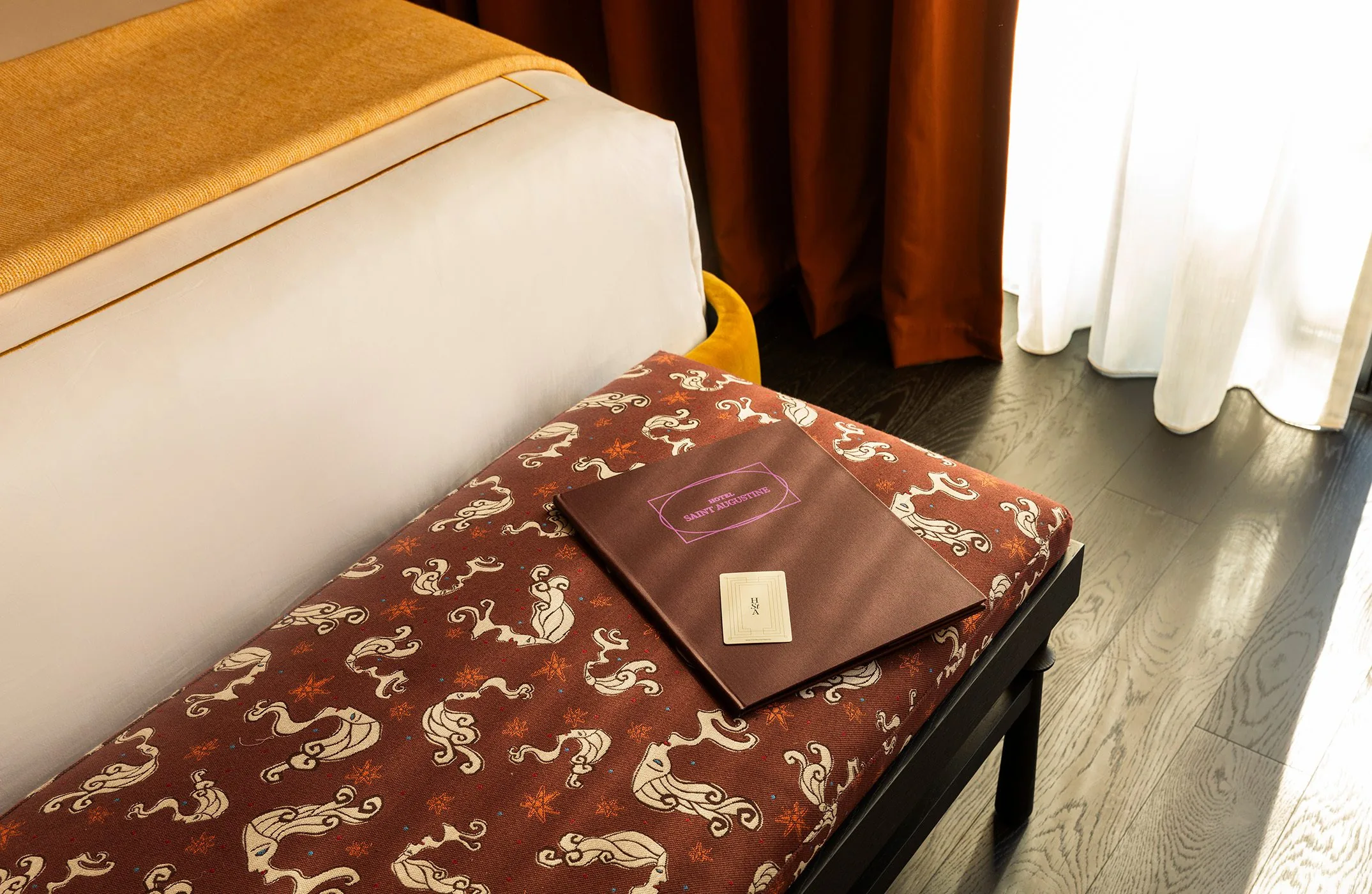 Room with bench