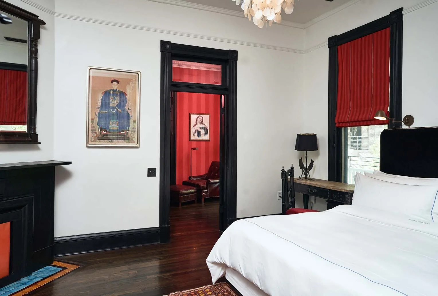Interior of the bedroom in Suite Two