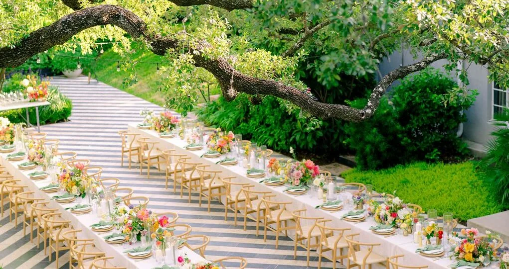 An event in the courtyard