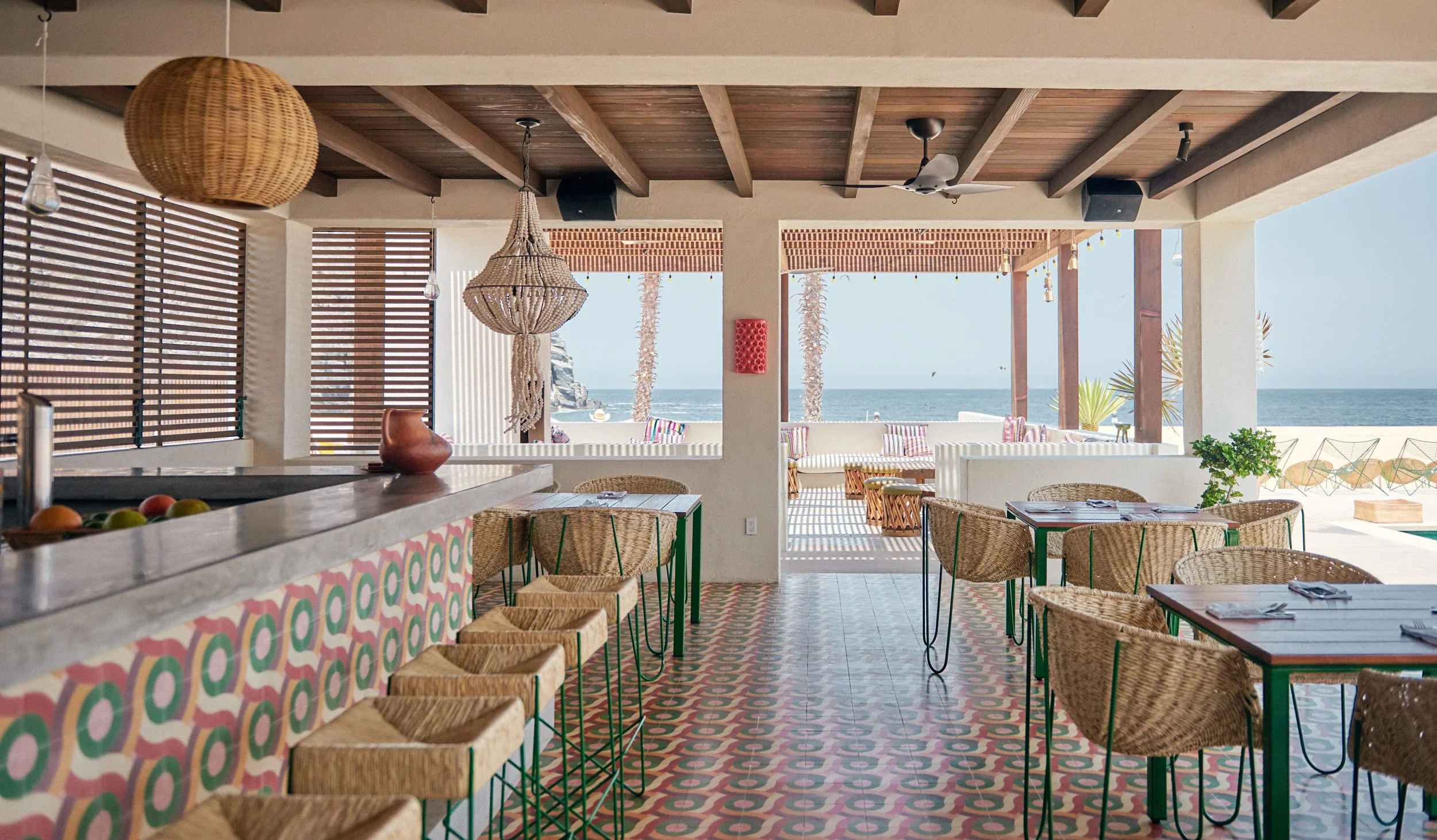 The pool bar during the day