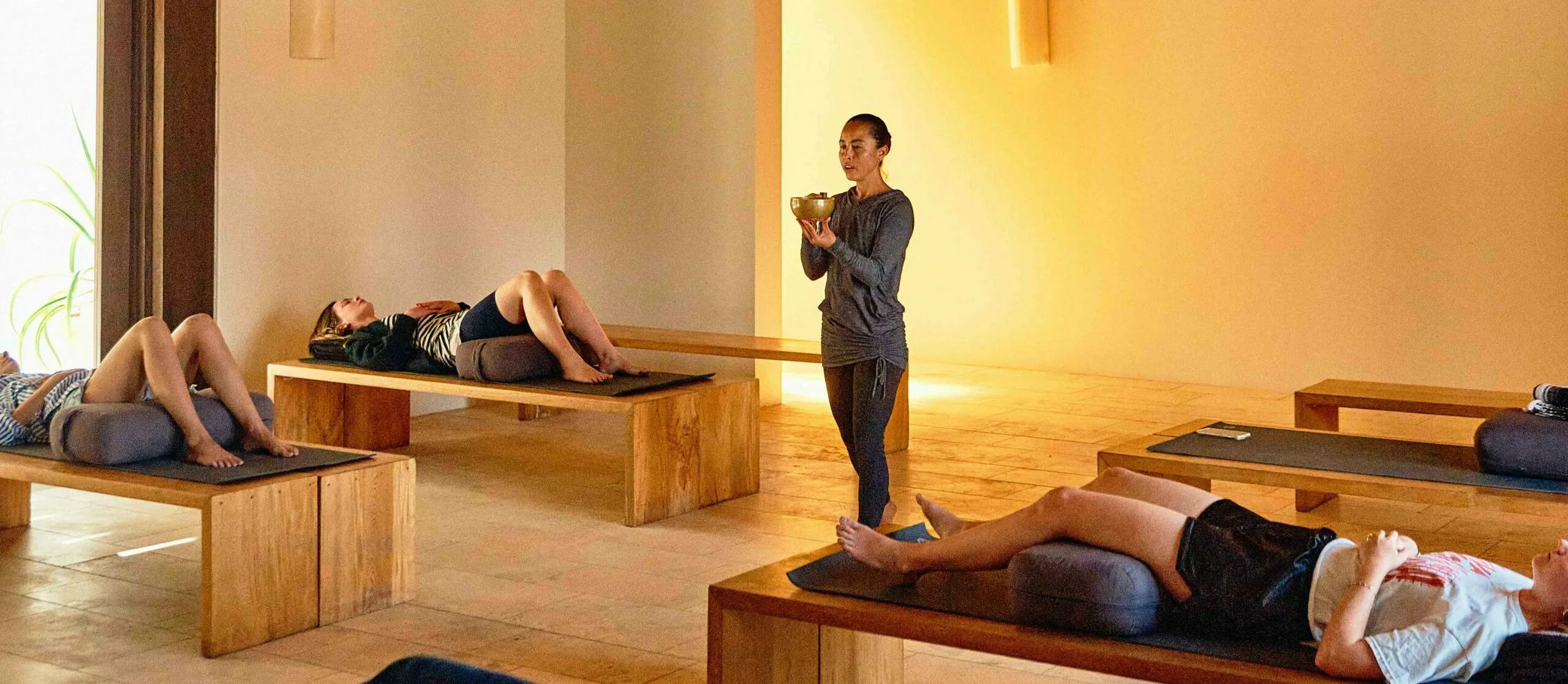sound bath in the chapel