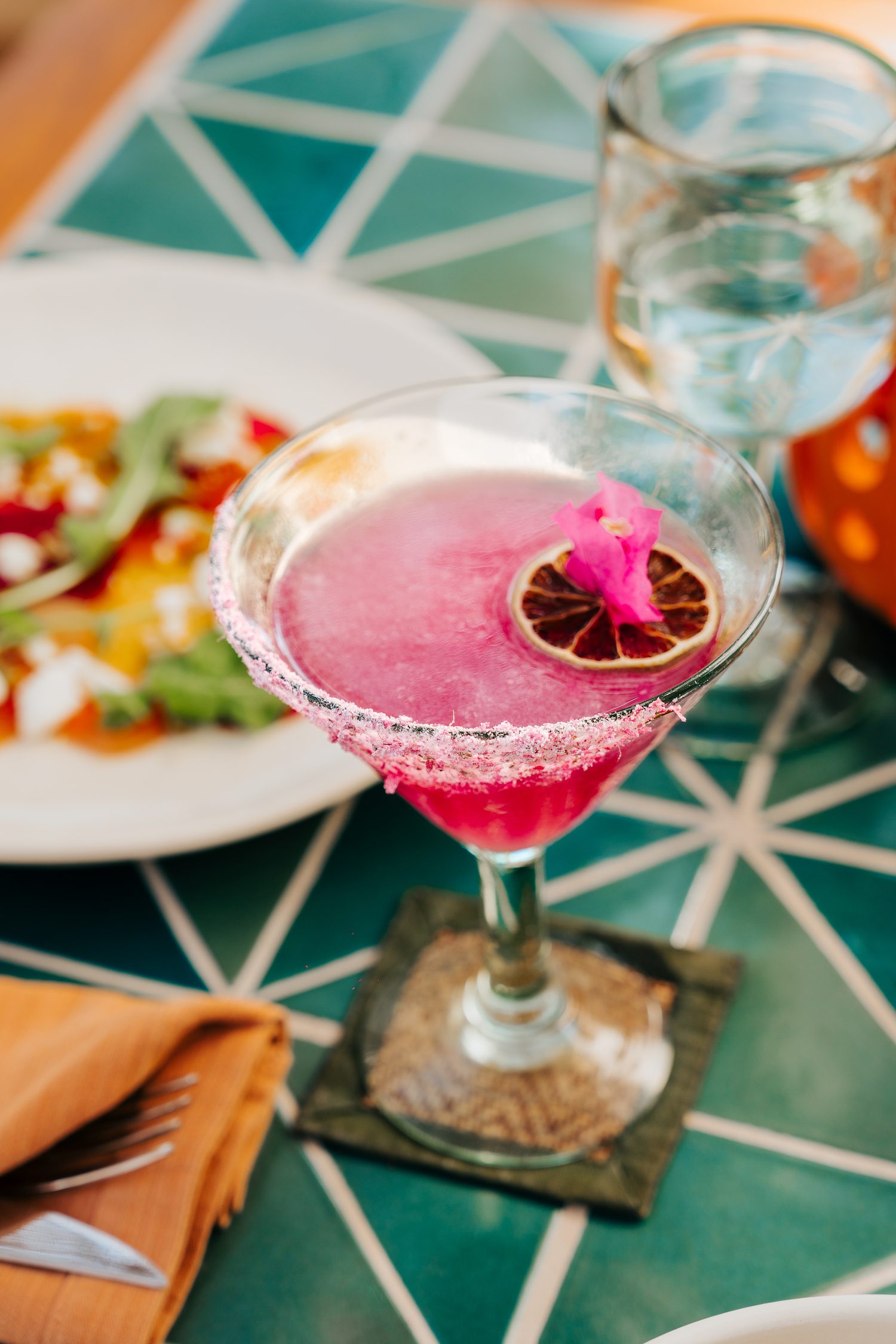 cocktail on a table