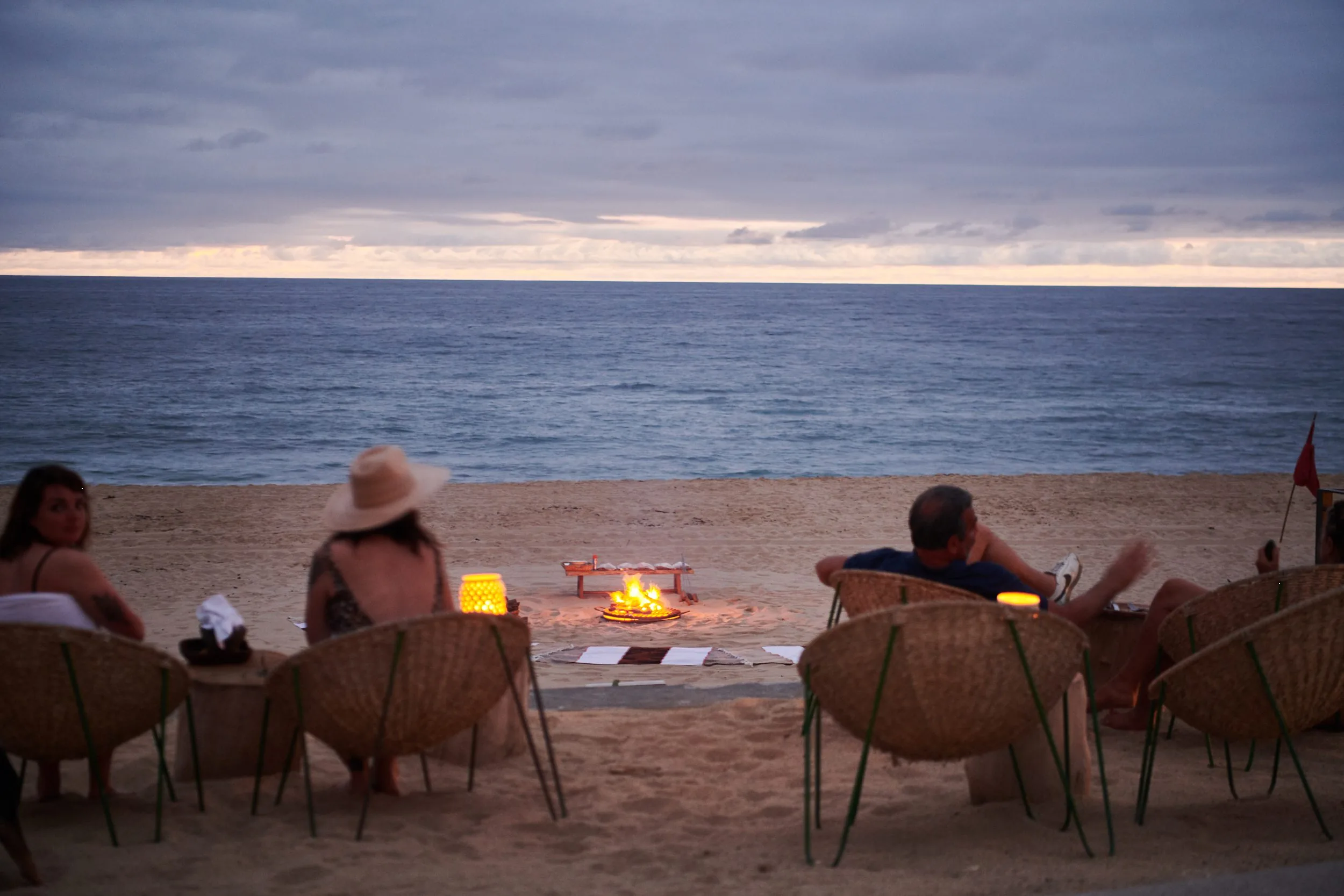 Bonfire on beach