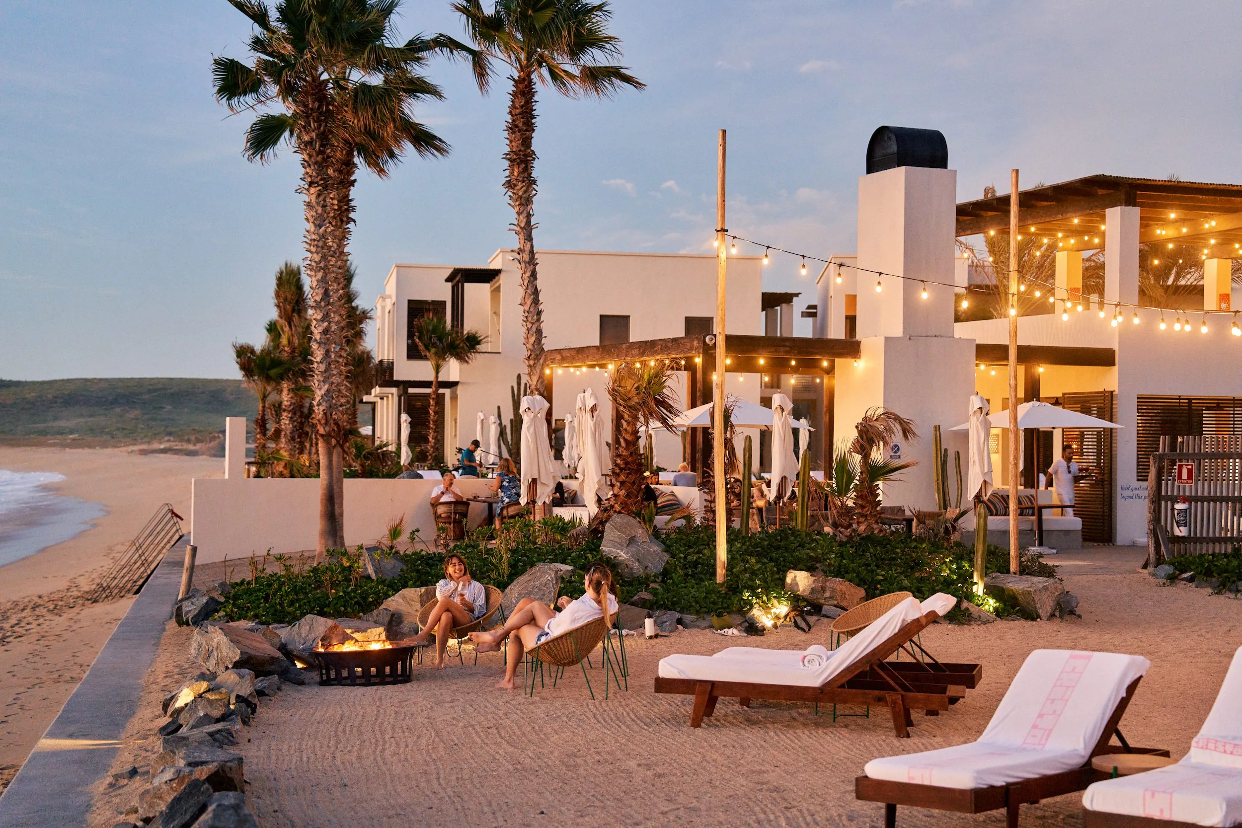 La Playita at night