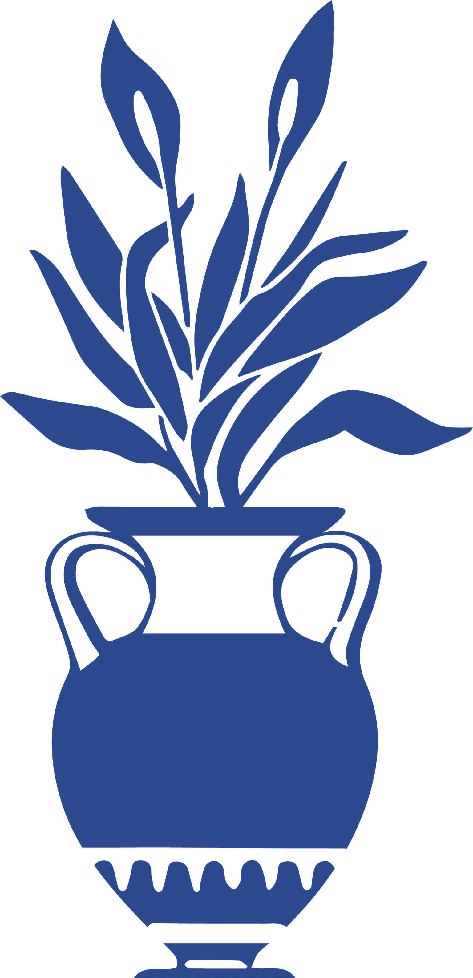 Blue vase illustration
