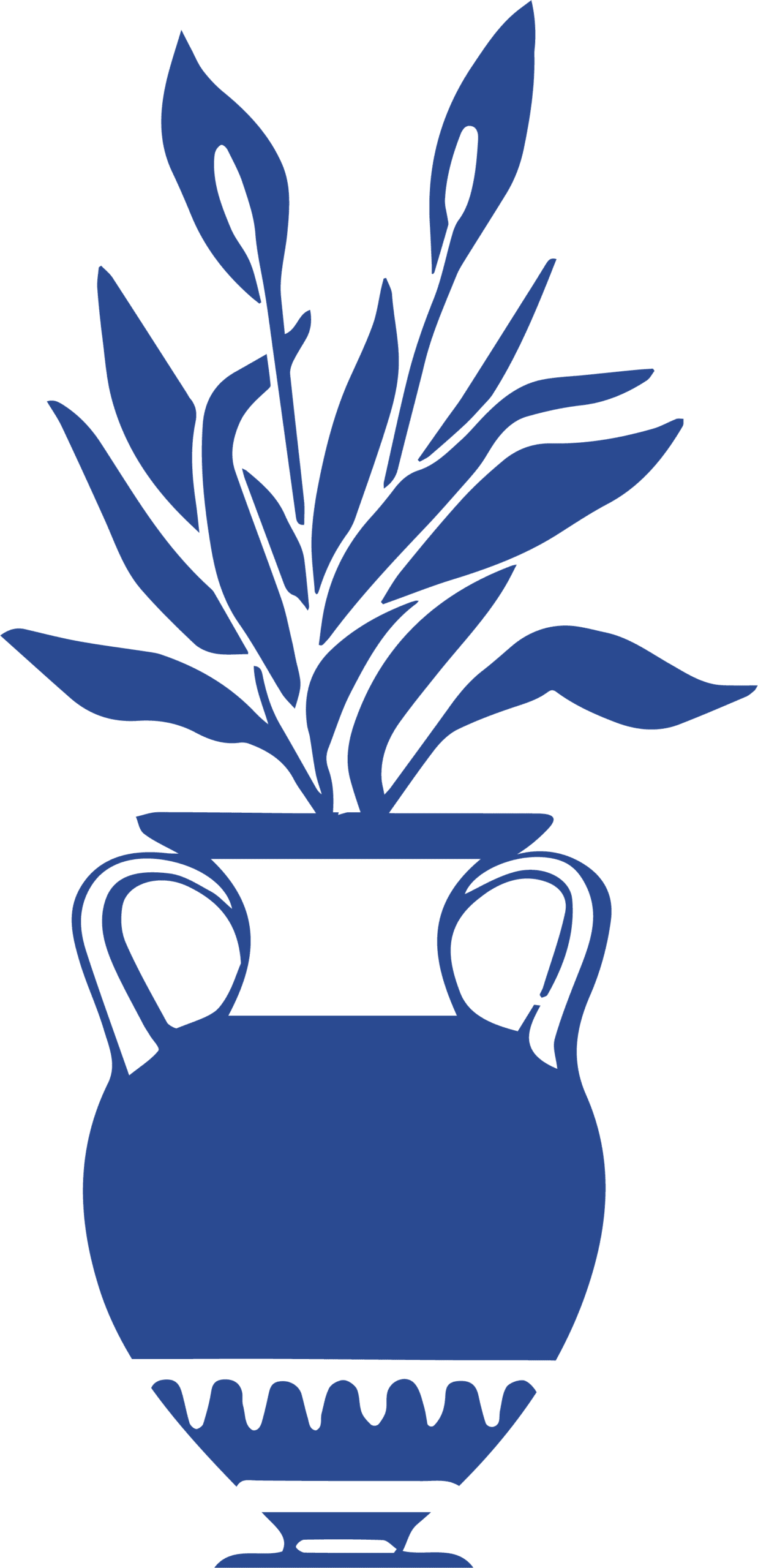 Blue vase illustration