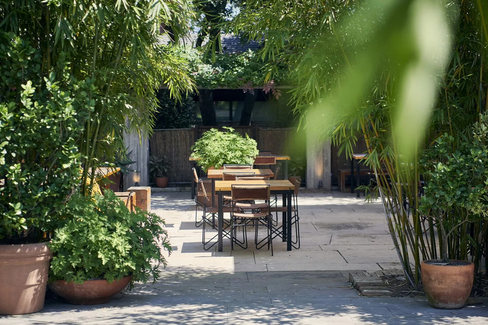 outdoor sitting area at Hotel San Jose