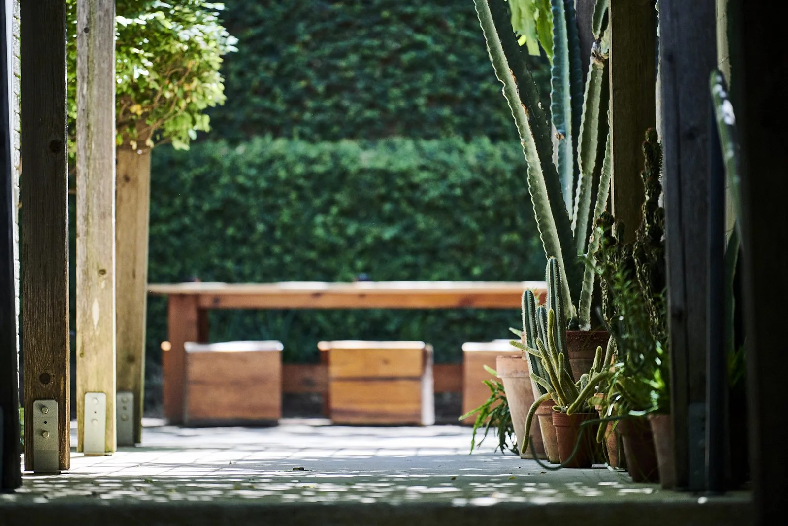 outdoor seating area