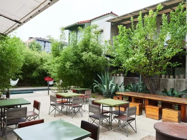 Courtyard of the Hotel San Jose, courtesy of the Infatuation.