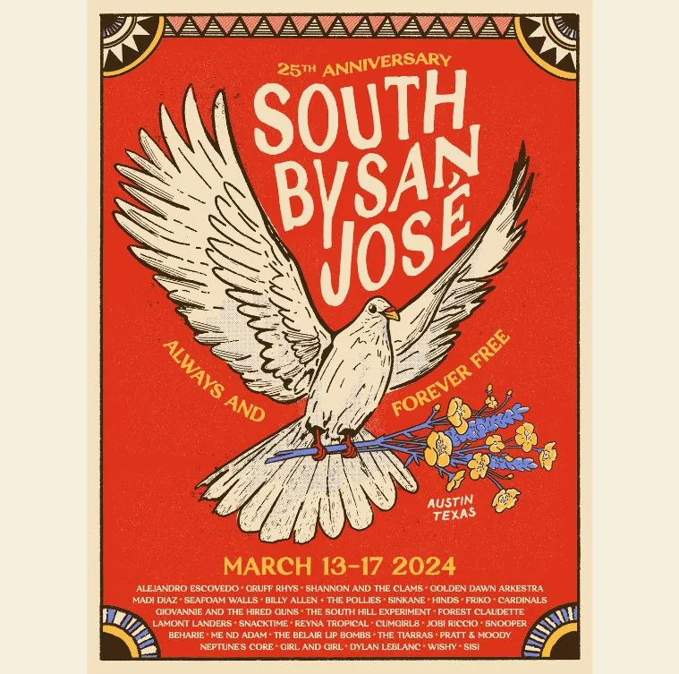 25th Anniversary South by San Jose. March 13 to 17 2024