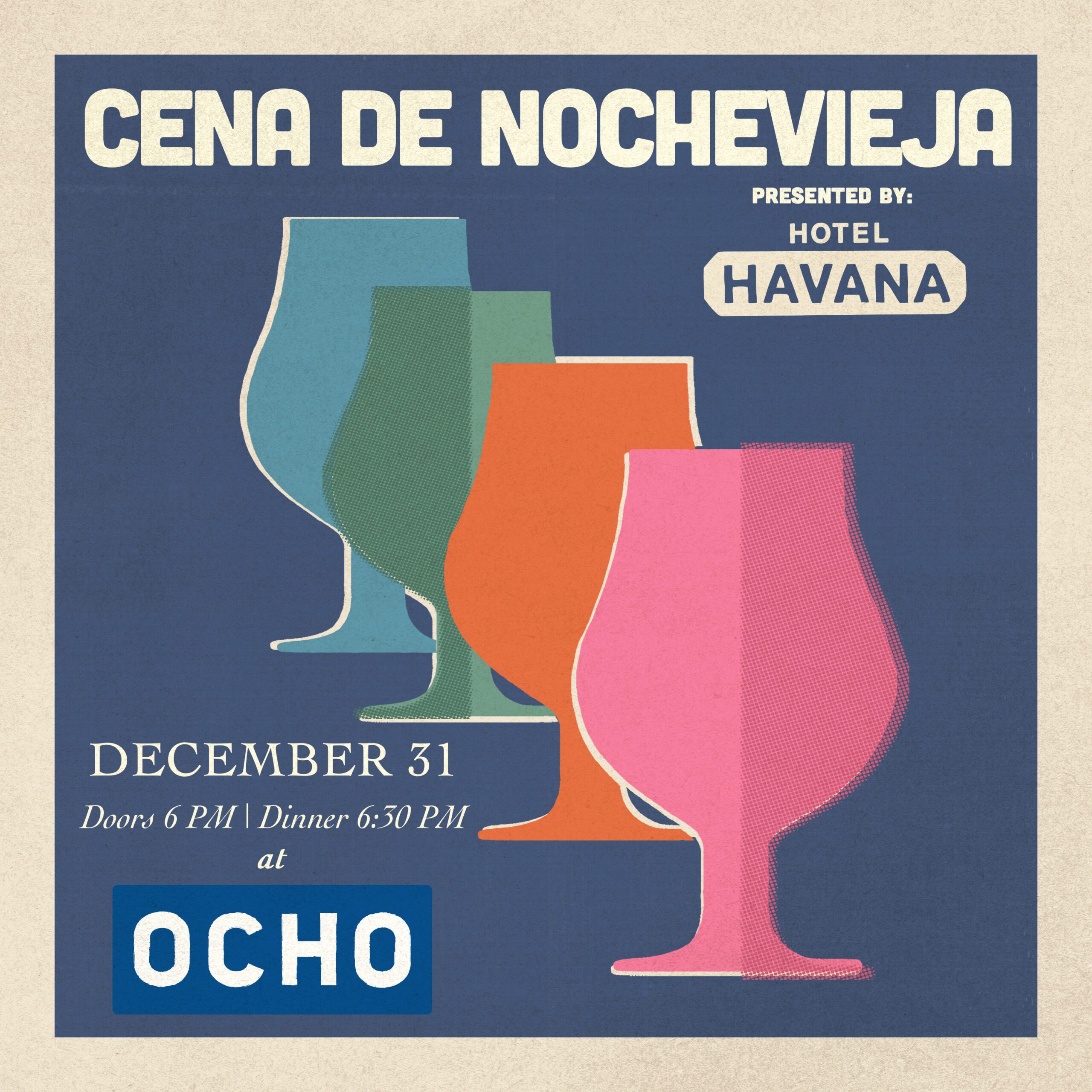 Hotel havana Cena de Nochevieja event artwork