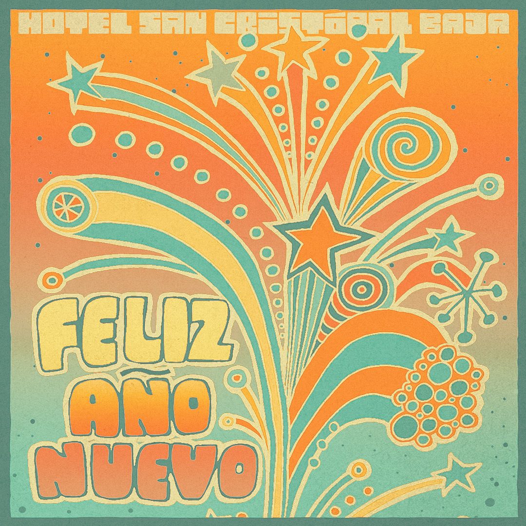 Hotel San Cristóbal Feliz Año Nuevo event artwork