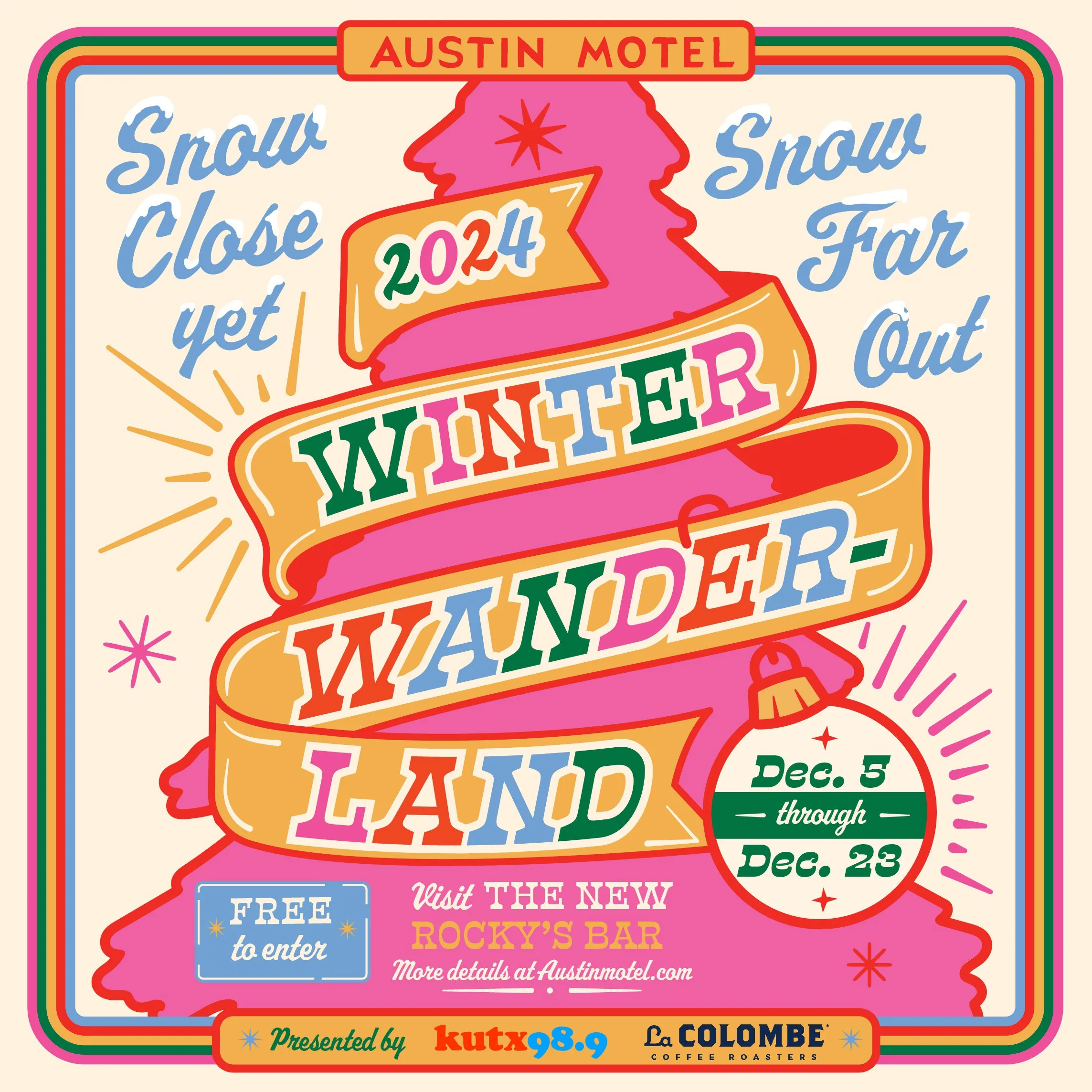 Artwork for a Holiday Market at Austin Motel